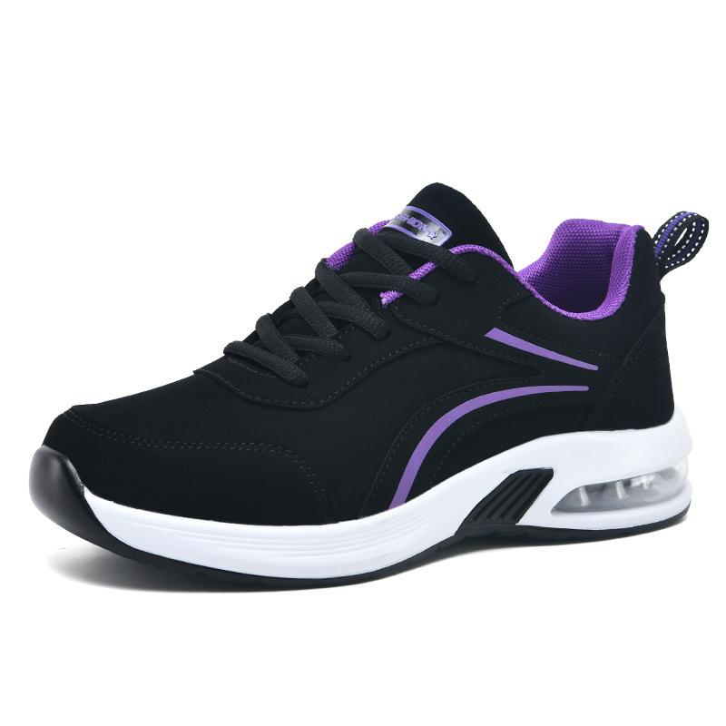Herbst neue Damenschuhe modische und bequeme Sportschuhe Plateau Leder lässige Sport-Damenschuhe