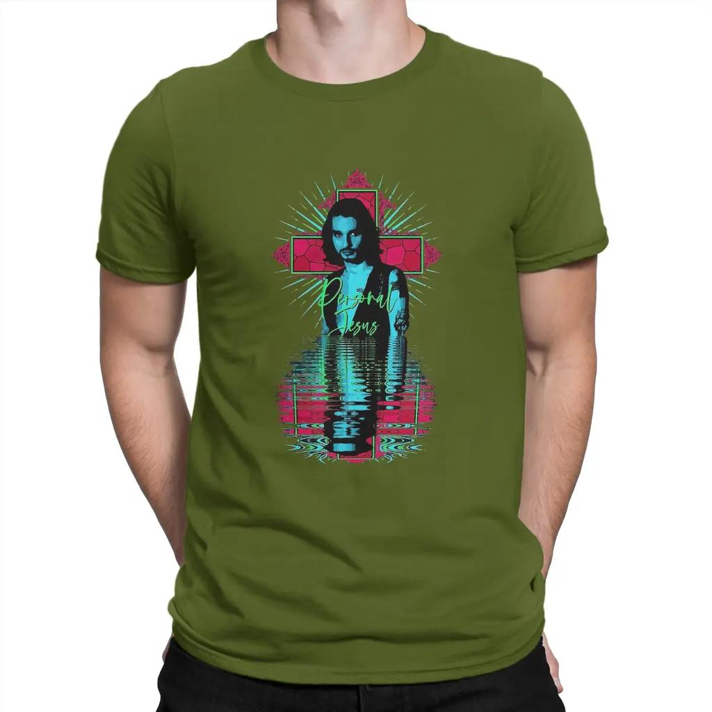 Personal Jesus Men T Shirts Musee Humorous Tee Shirt Short Sleeve Crew Neck T-Shirt Pure Cotton Summer Tops