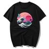 Retro-style Japanese Anime Print Short-sleeved Crew Neck T-shirt Fashionable Street Style T-shirt Women Clothing Graphic Tshirts