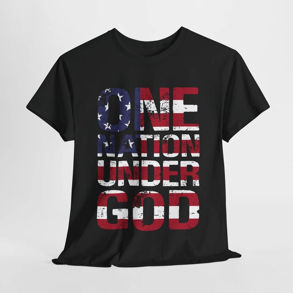 One Nation Under God T-Shirt | Christian USA Faith | Patriotic Religion Shirt