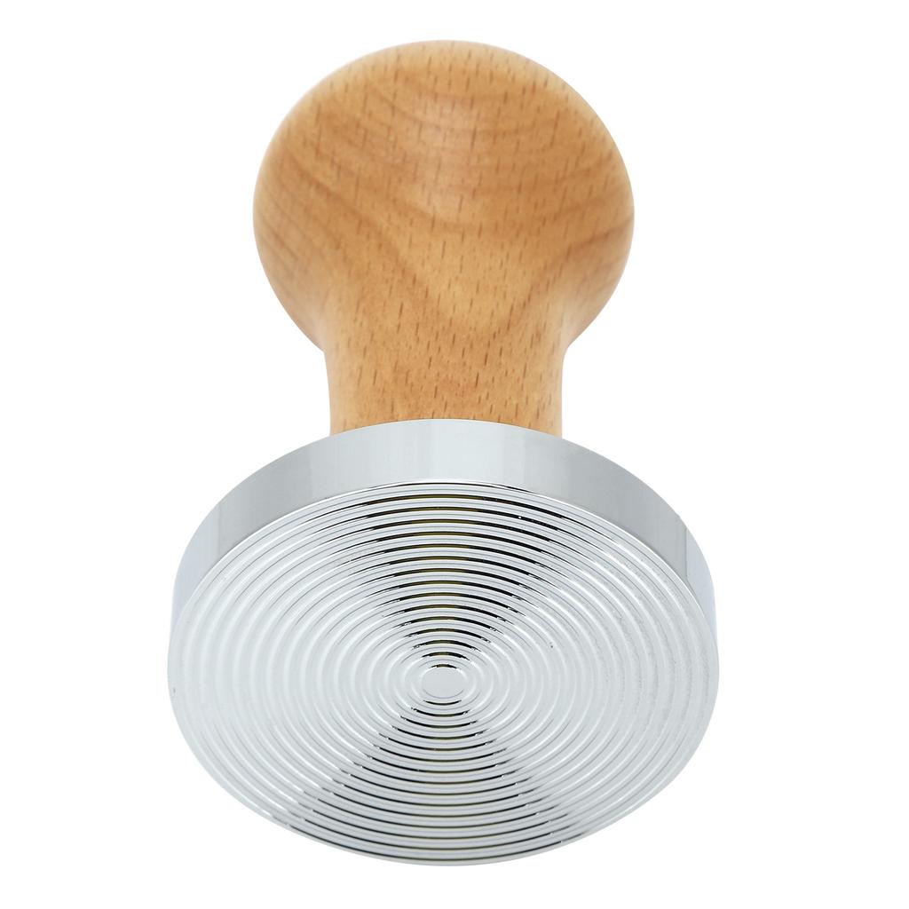 58mm Coffee Tamper Coffee Powder Hand Tamper Press Hammer Coffee Machine AccessoriesWood Color 58mm Thread Base