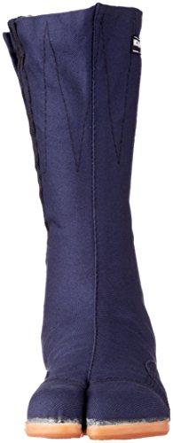 Works Homme Men's Tabi Socks with Resin Toe Cap, 10 Large Seams, Navy, Size 24.5 Cm (100-10)