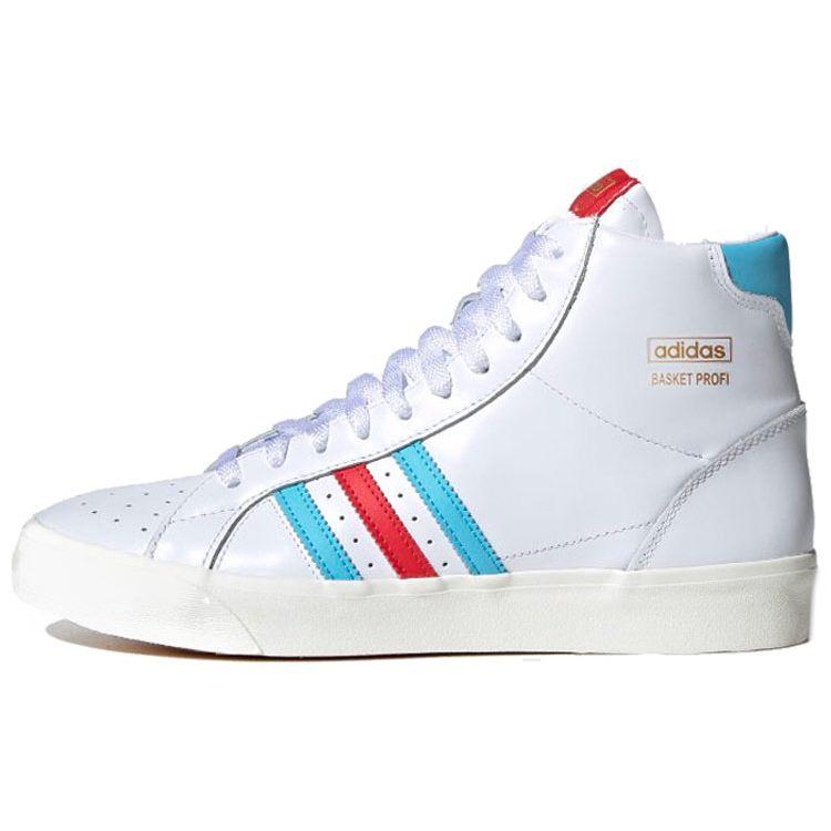 

Кроссовки унисекс adidas Basket Profi White Red Blue Cloud-White Gold-Metalic FW5000