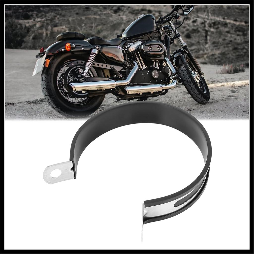 100mm 3.94" Motorcycle Exhaust Band Joint Clamp Muffler Pipe Stainless Steel Silver Tone Durable Material