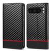 Luxury Carbon Fibre Leather Case For Google Pixel 9 10pro XL Wallet Card Solt Flip Magnetic Cover For Pixel 9 8 7 6 Pro 9A 8A 7A
