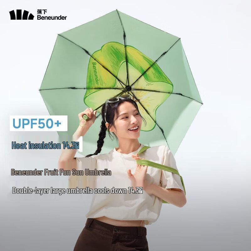 Beneath the Banana Anti-UV Three-Fold Sun/Rain Umbrella
