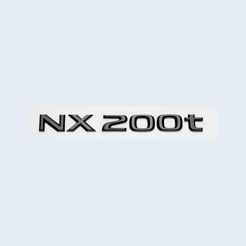 Car Trunk ABS Chrome Gloss Black Letters Logos Badge Emblem Decals Styling Sticker For Lexus NX NX200 NX300 NX200t Accessories