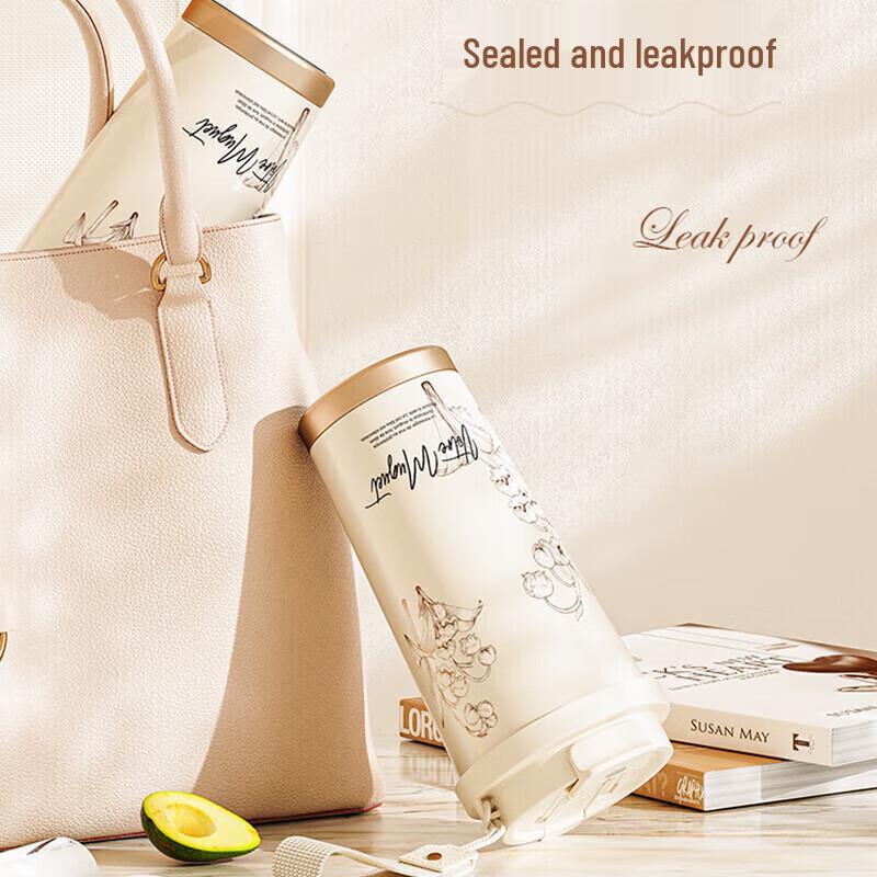 Vanow Lily of the Valley 500ml Ceramic-Coated Double-Drink Coffee Mug