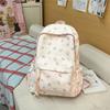 Niedlicher Rucksack mit Bärenaufdruck für Damen und Mädchen, Modischer Tagesrucksack für Schule und Reisen mit mehreren Taschen