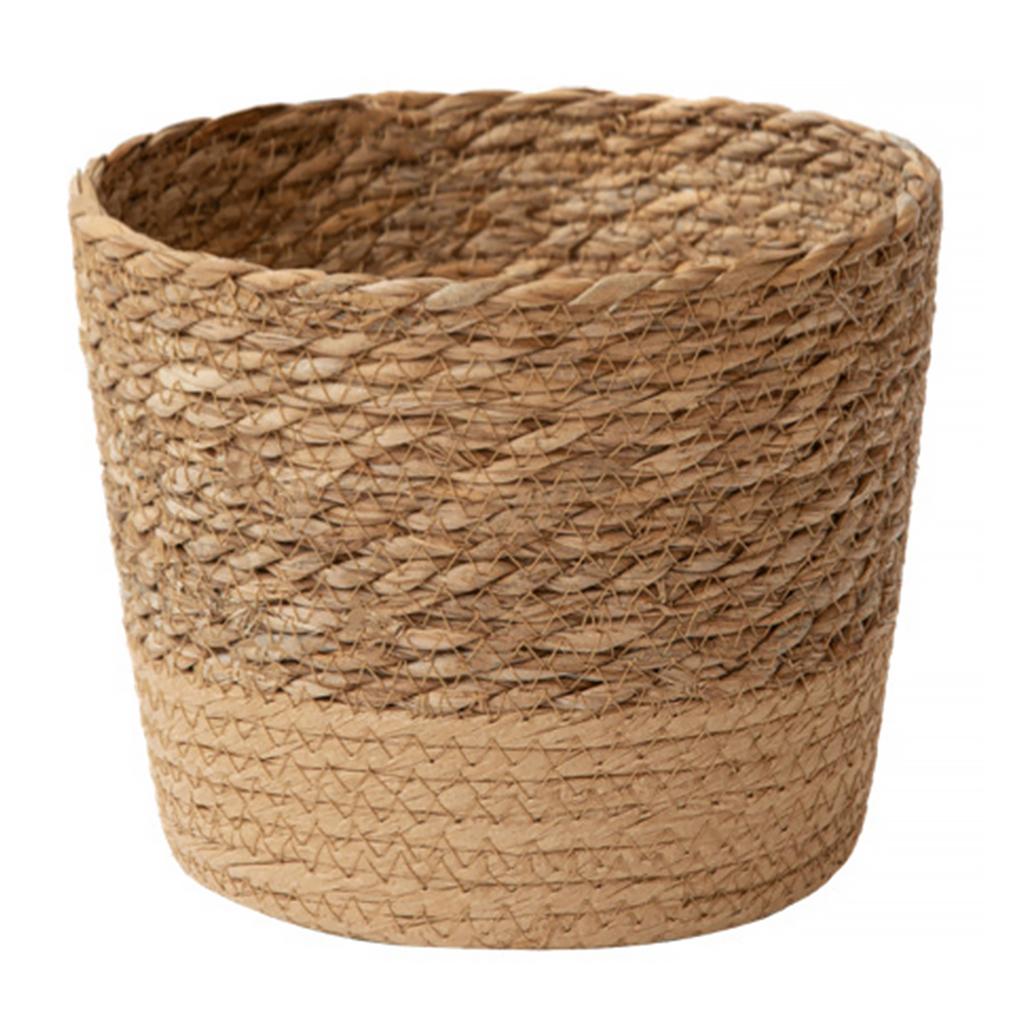 Plant Organizer Flower Pots 3 Size Desktop Indoor Outdoor Planter Woven Seagrass Baskets Decorative for Home Garden Container