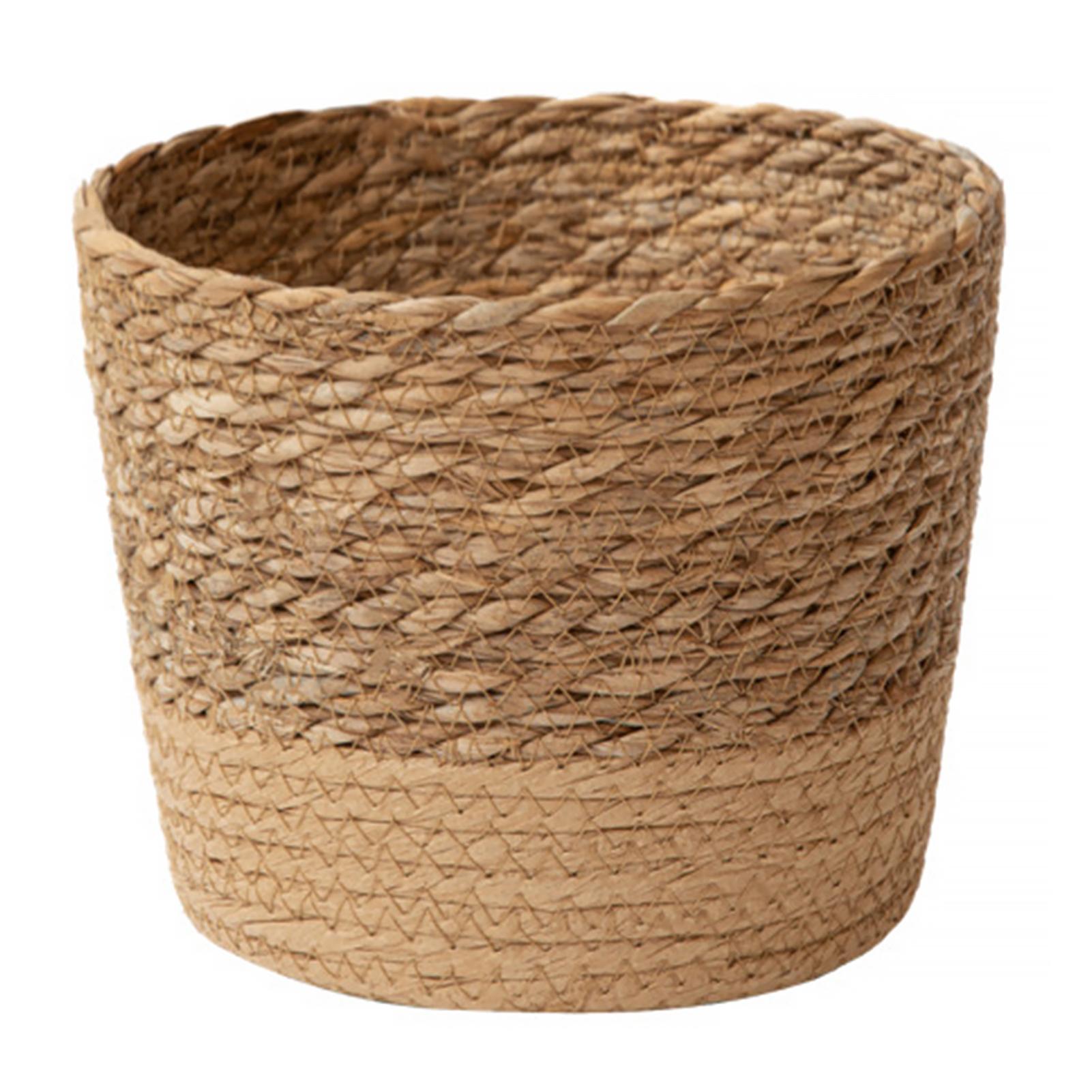 

Natural Seagrass Woven Flower Pots Home Desktop Decorative Prop for Home Garden Flower Pot Plant Organizer Garden Gadgets Holder