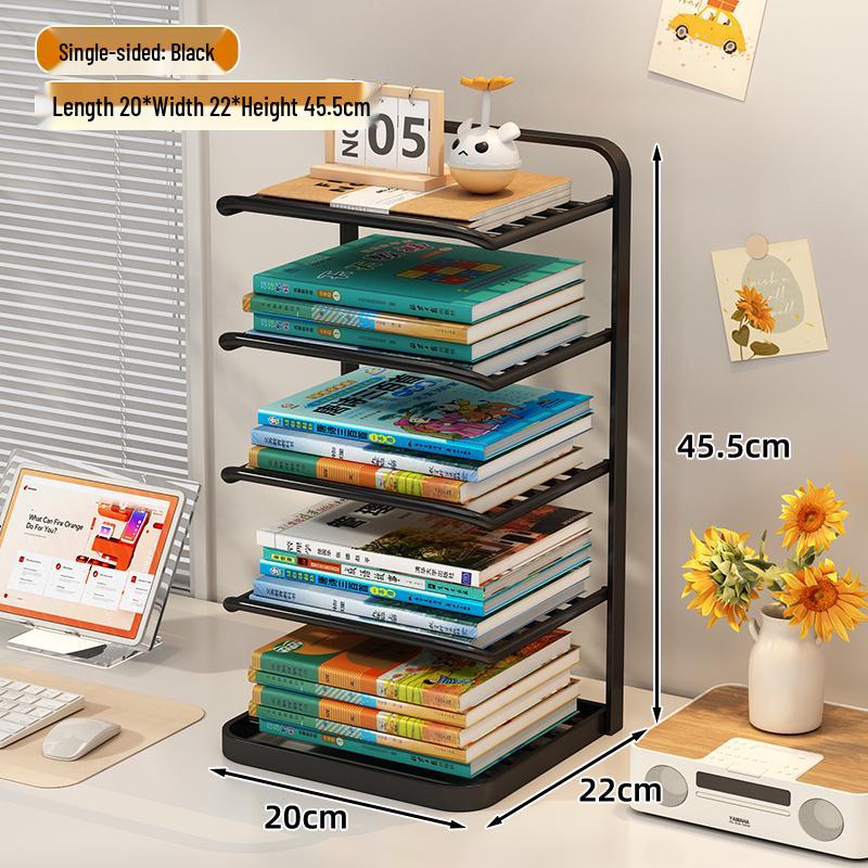 Desktop Book Organizer and Storage Rack