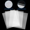 50 Piece Clear Sheet Protectors Page Protectors 8.5 X 11 Clear Binder Sheet Protectors Discbound Sheet Protectors for Discbound Holds Letter Size
