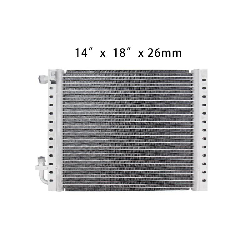 Universal Aluminium A/C Radiator Condenser 14x18x26mm High-Heat-Dissipation for Car Truck Hot Rod Air Conditioning