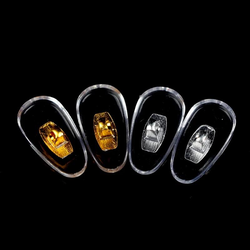 10 Pairs Silicone Screw On Nose Pads PVC Aluminium Core Brace For Glasses Support Eyewear Accessories