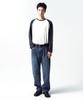 INSILENCE Cutoff Raglan Long Sleeve Vtg Ivory