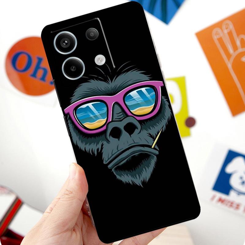 Cartoon Monkey Funda For Xiaomi Redmi Note 13 Pro 10 11 12 14 Pro 11S 12S Case For Redmi 15 12C 13C 14C 10C