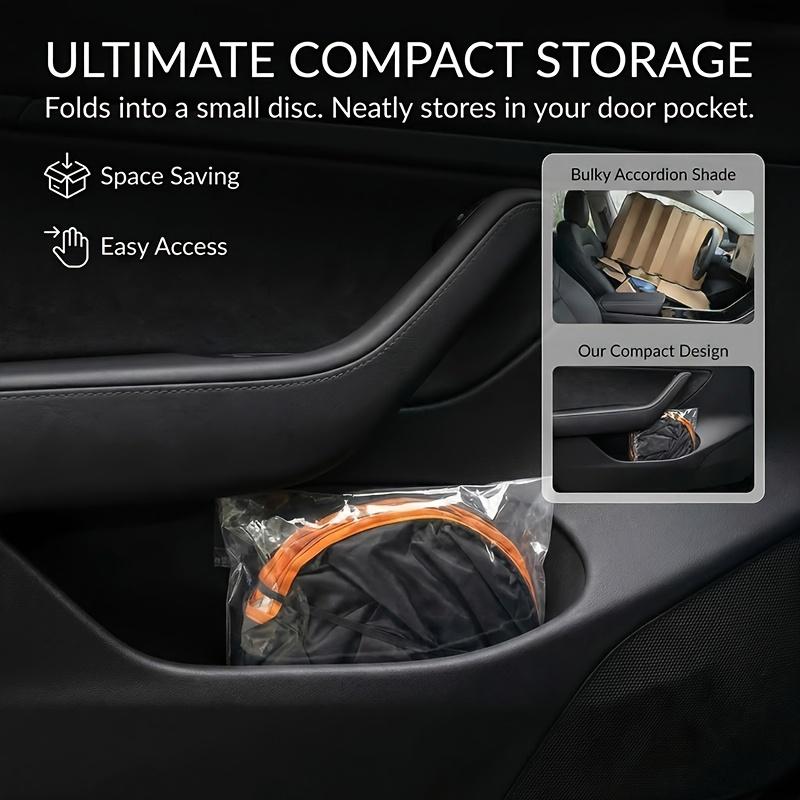 2026 New Portable Thermal Insulation Sunshade, One-Piece Car Sun Visor, Is a Titanium Silver Upgraded Thickened Sunshade Specially Designed