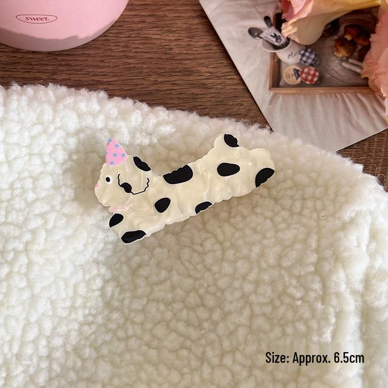 

Заколка для волос «Такса»: Милая заколка-уточка с боковой челкой для женщин и детей 2024