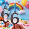 Number Birthday Candle Holder Set Digital Birthday Cake Candle Holders Set Cake Topper Decorations Party Cakes Accessories