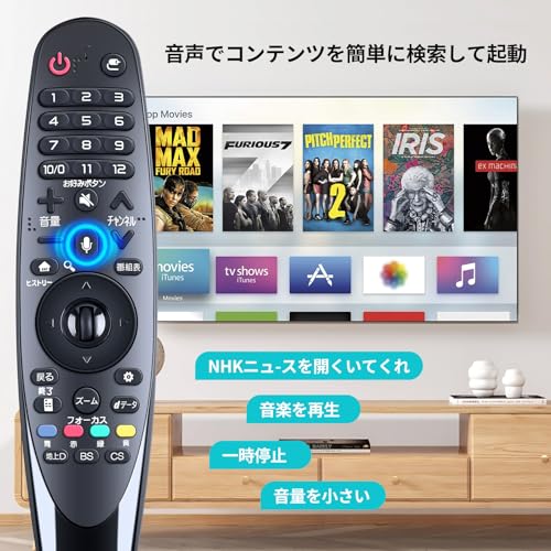 Compatible TV Remote Control AN-MR18BA for LG Magic Remote with Voice Function
