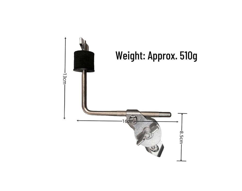 Dual Quick Lock Drum Rack and Cymbal Clamp with Multi-Function Cowbell Holder