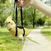 Portable Bird Carrier Bag, Soft Parrot Carrier Bird Diaper, Anti-escape Bird Bag Harness, Random Color, Daily Outdoor Walk Carrier