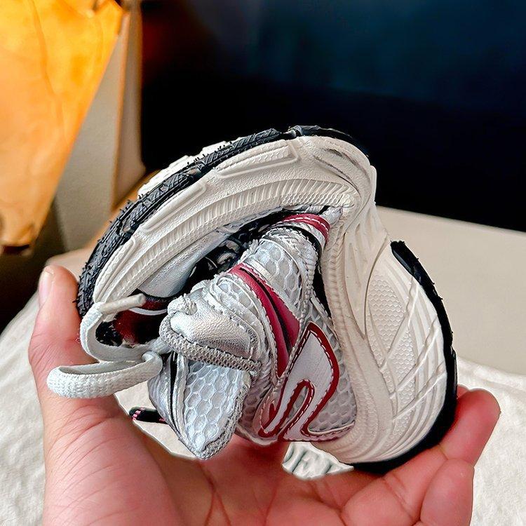 Children's shoes dad shoes 2025 spring new girls sports shoes soft sole boys casual shoes little girl classmate