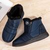 Lucyever Fashion Zipper Waterproof Snow Boots for Women Keep Warm Non Slip Winter Boots Woman Plus Size Platform Ankle Booties