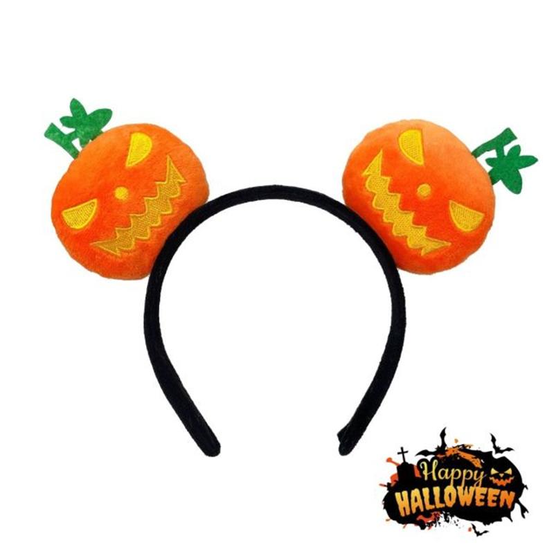 

4styles Halloween Pumpkin Headband Cute Cartoon Hair Band Hairstyling Accessories Holiday Party Costume Props Gifts