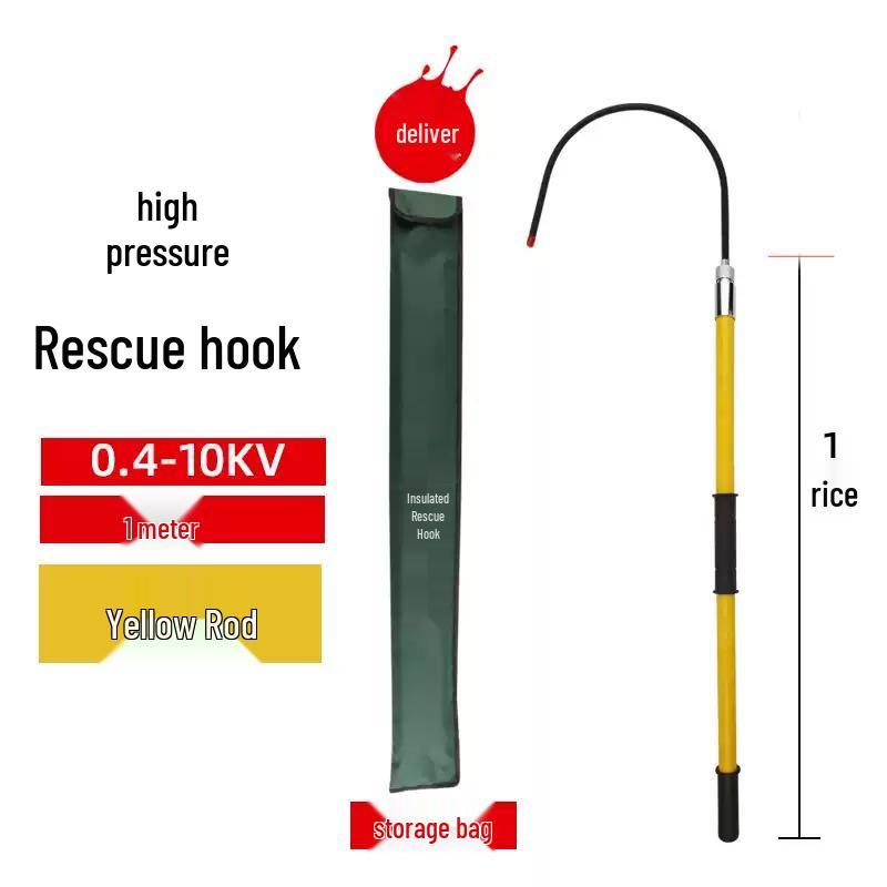 High-Voltage Insulated Rescue Hook