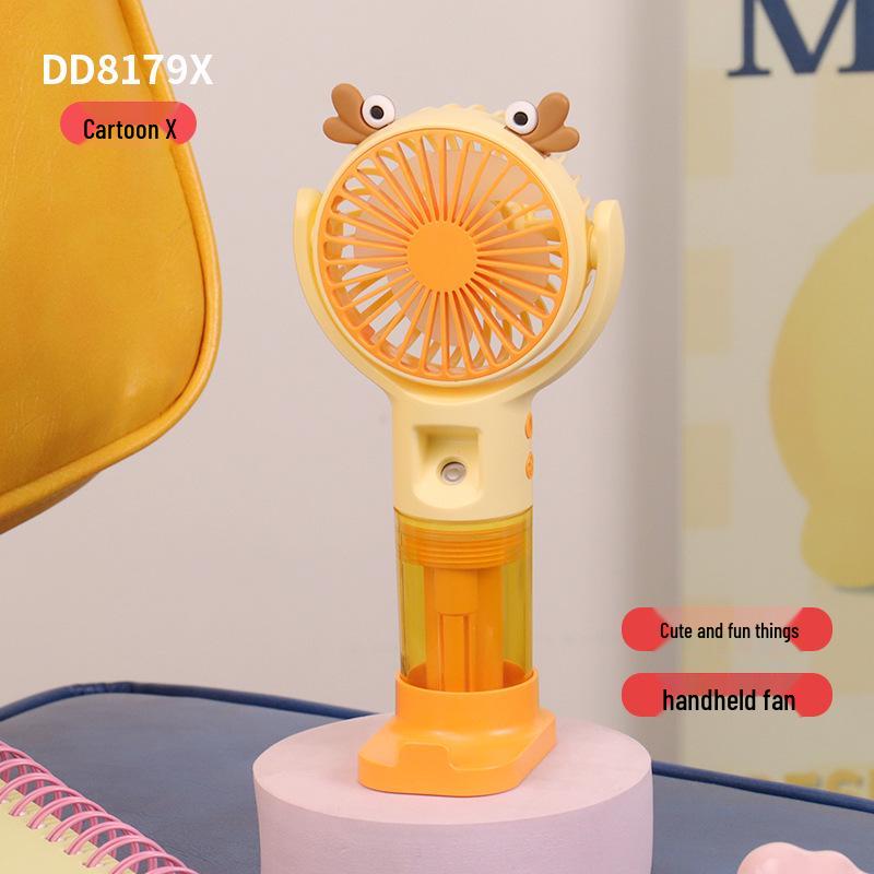 

Portable Cartoon Spray Handheld Humidifying Fan with Phone Holder and USB Cooling for Summer Factory/Wholesale/Trade/Cross-border