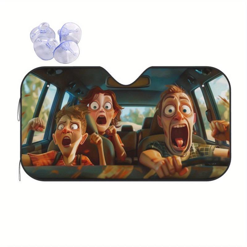 Retractable Car Sunshade Umbrella: UV Protection & Heat Insulation for Windshield