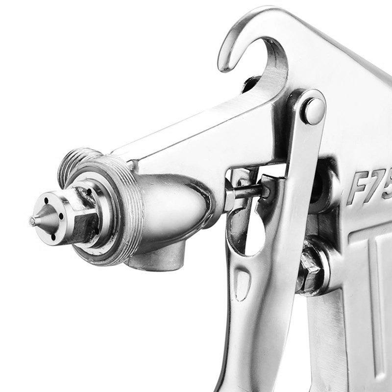 2025 Trend F-75S HVLP Gravity Siphon Air Spray Gun Bottom Feed Paint Sprayer With Regulator 600Cc Cup Capacity(44-73 PSI)