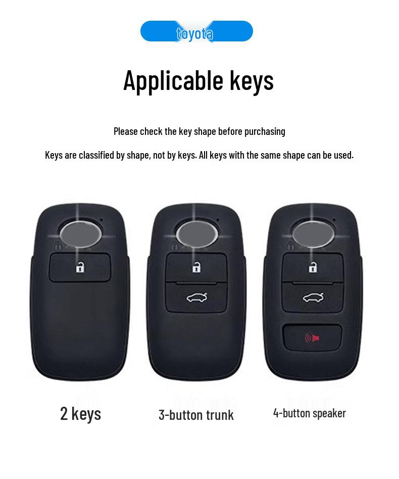 Remote Key Cover for Perodua/Toyota - Unisex