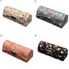Lipstick Box with Mirror Floral Print Vintage Women Chinese Style Retro Lip Glosses Storage Box for Daily Life