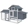 Chicken Coop on Legs, Cottage, Solid Fir Wood, 150.5 x 54 x 87 cm