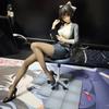 New Blue Line Kaohsiung Mastiff Animation Game Peripheral Anime Desktop Chassis Ornament Sexy Silk Stocking Girl Figure Gift