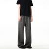 Old money wind bamboo pattern vintage spring and autumn new women's loose trousers men's retro straight pants
