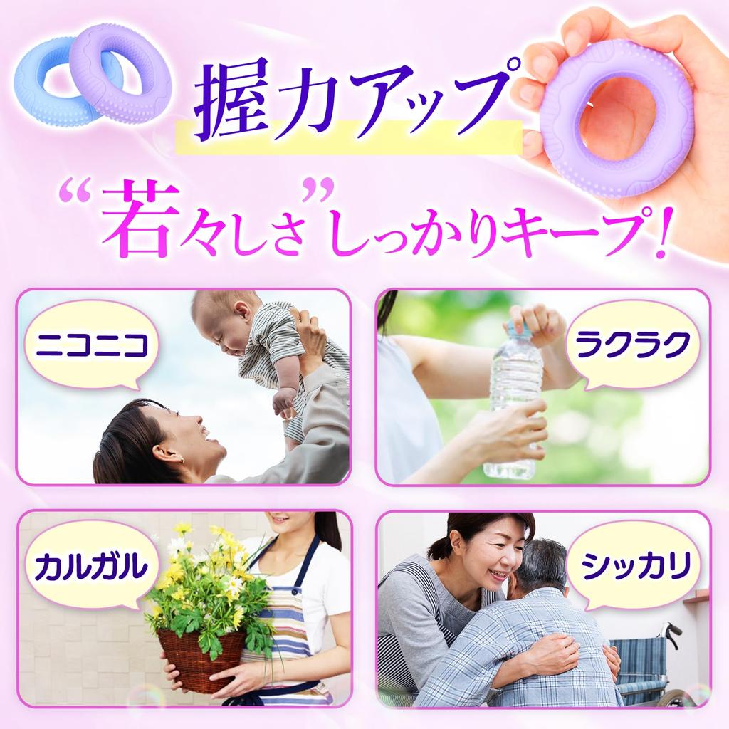 Grip Strength Training Hand Grips, Set of 2, Blood Pressure