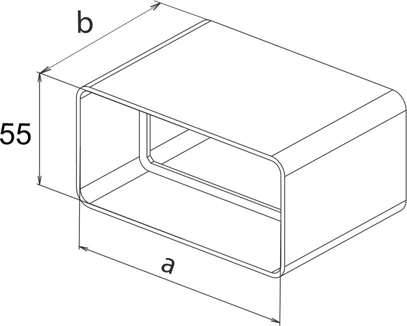 ŁĄCZNIK KANAŁU 220*55 - RX 02-523
