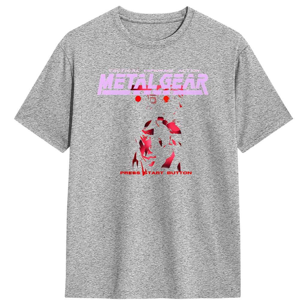 Unisex TShirts Metal Gear Solid Awesome 100 Cotton Tees Short Sleeve T Shirts Crew Neck Clothes Adult