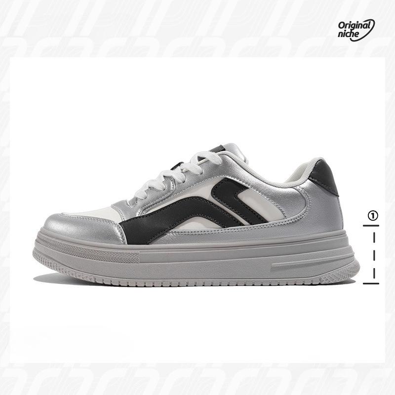 

Мужские парусиновые туфли Four Seasons в стиле ретро, спортивные и повседневные, универсальные, на толстой подошве, кеды 44