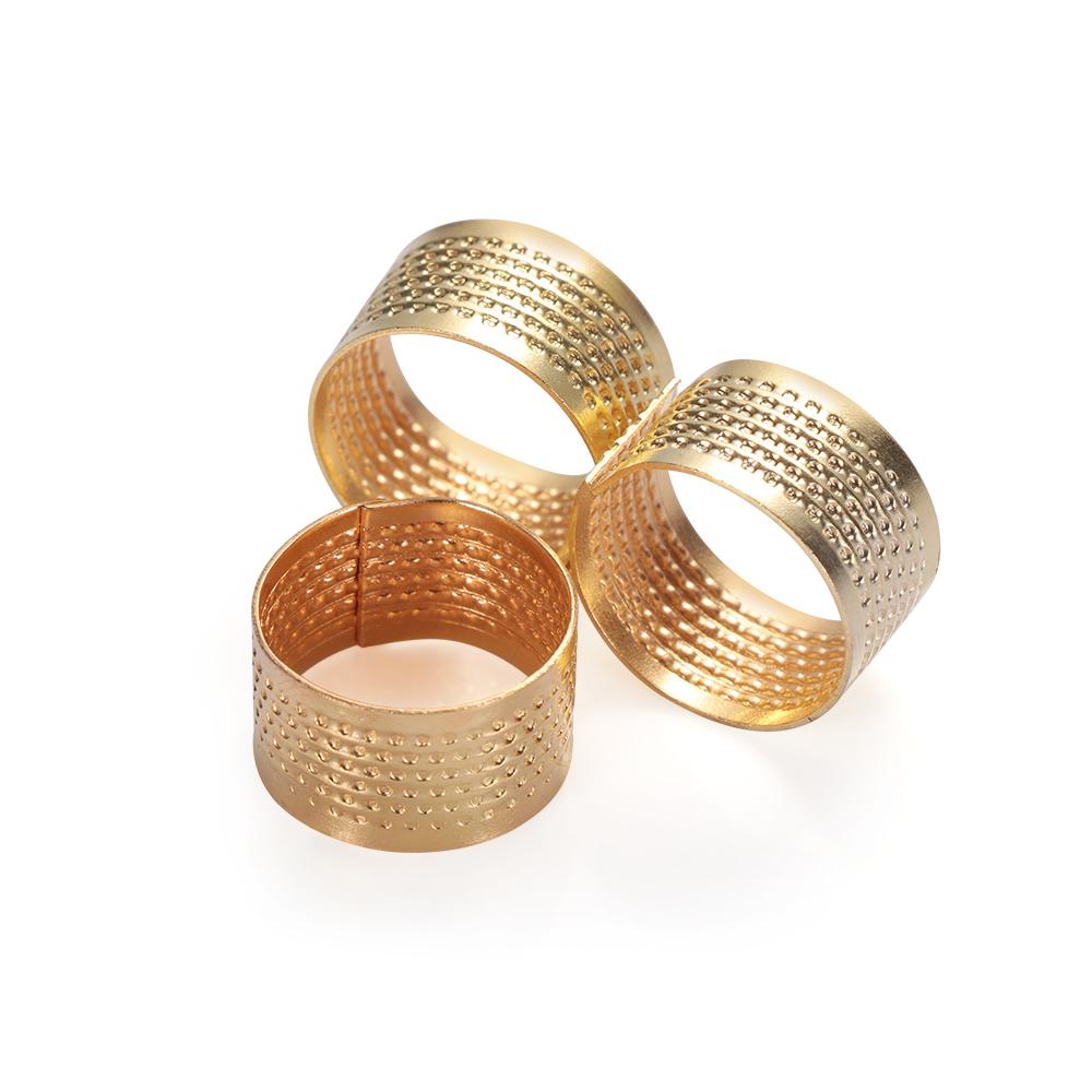 1pc Vintage Gold Finger Protector Needle Thimble Antique Ring Handworking Metal Stitching Tools DIY Crafts Sewing Accessories
