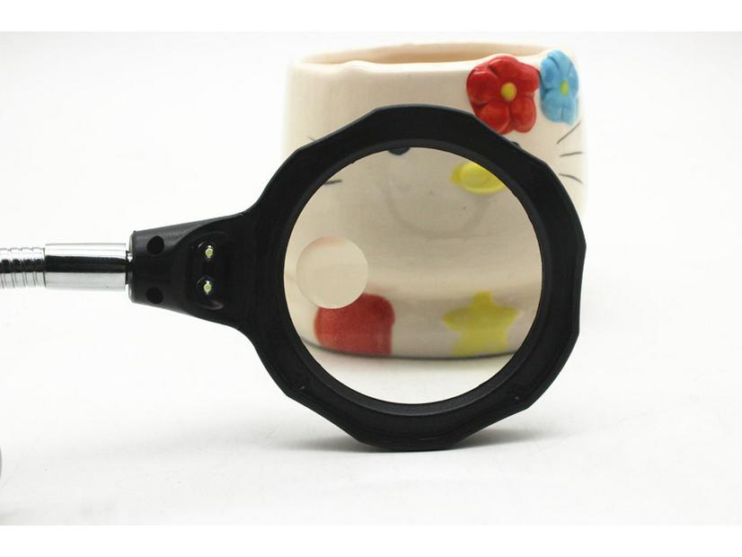 MG16126-A HD LED Desktop Magnifier with 3X/12X Zoom for Elderly Reading and Electronics