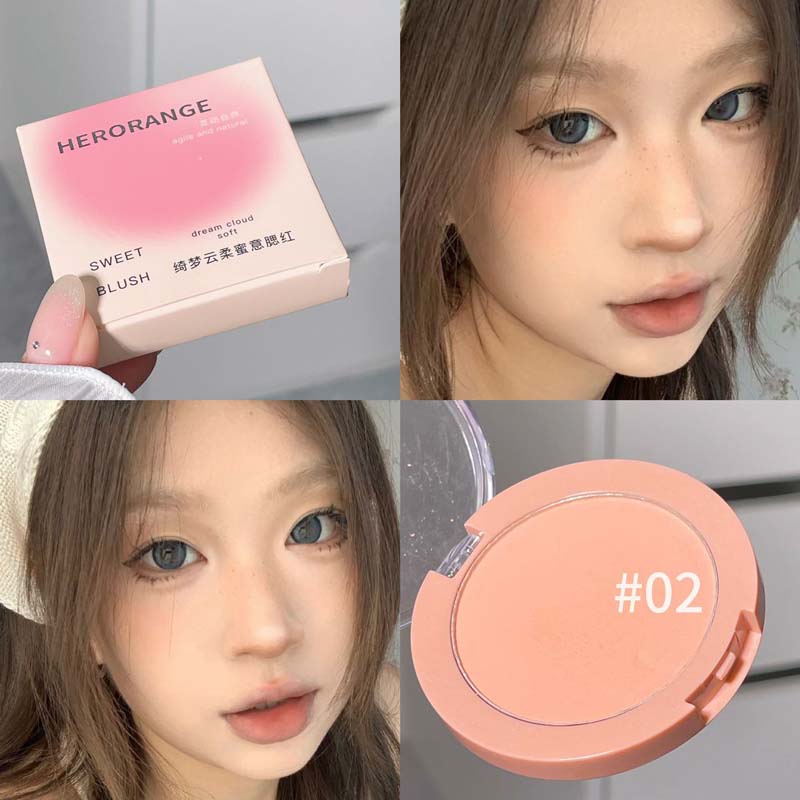 HERORANGE Puderrouge natürliche matte Farbe geringe Sättigung Nude Koreanisch rein sexy neues Puderrouge