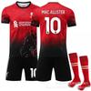 Conjunto de Uniforme de Futebol, Camisa de Futebol de Manga Curta e Calções Kit Esportivo para Treino, Jogos e Atividades de Equipe