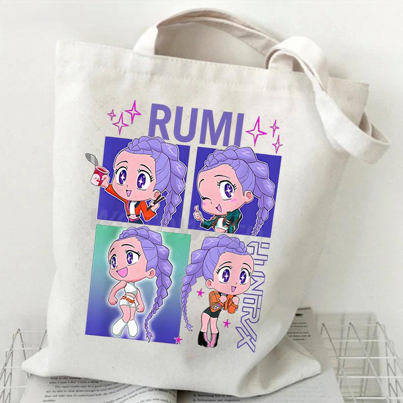 KPop Demon Hunters Student Everyday Versatile Shoulder Bag Fashion Demon Hunters Canvas Bag