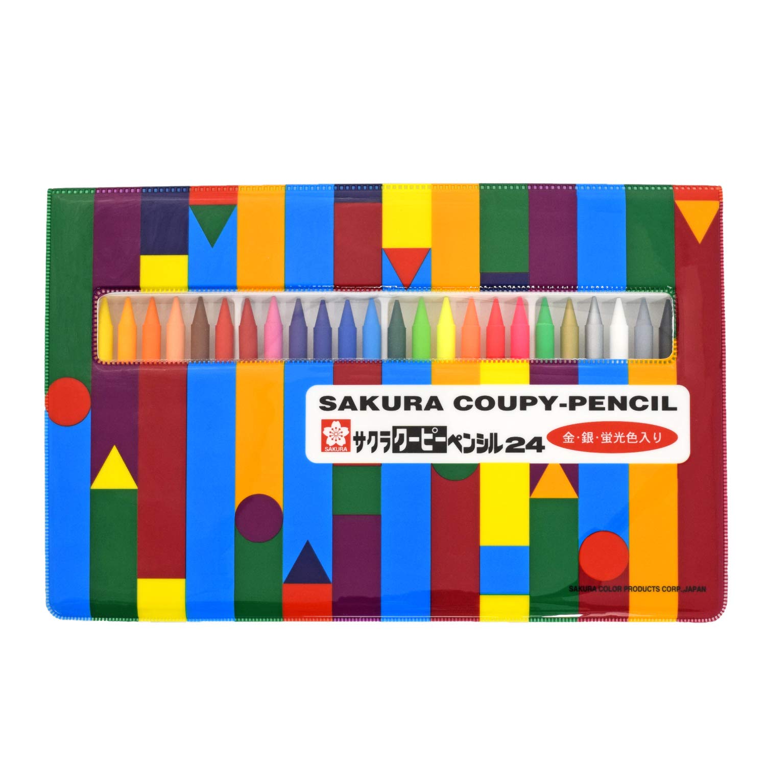 

Sakura Crepas Colored Pencil Coupy Soft Case 24 Colors 5 Pieces FY24R1(5)