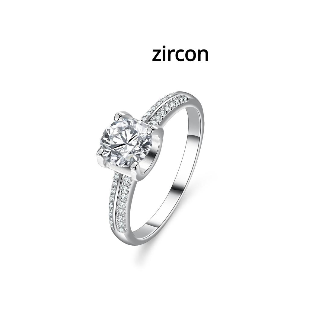 S925 silver ring moissanite moissanite cross women's double row ring wedding ring proposal diamond ring gift for girlfriend exquisite jewelry gift